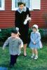 Cute, Girl, Boy, Brother, Sister, Siblings, Mother, Frontyard, Springtime, Easter, May 1960, 1960s, PLPV08P11_17B