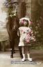 RPPC, Girl, Basket, 1910's, PLPV09P01_16