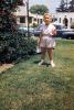 Little Girl, Lawn, cars, 1950s, PLPV09P11_02