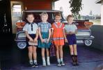 two Boys and Two Girls, smiles, Cute, Funny, 1950s, PLPV11P13_15