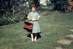Girl with a Basket, backyard, dress, tween, PLPV11P14_09
