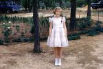 Girl, Dress, Shoes, Socks, Corsage, Rose Garden, 1950s, PLPV13P11_10