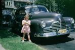 girl, Pontiac car, California, 1947, 1940s, PLPV13P11_17