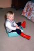 Boy, Blonde, Boots, Sitting, 1960s, PLPV14P14_13