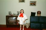 Girl with Long Hair, Television, oversize ribbon, cape, 1960s