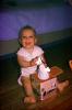 Baby Girl, Jack-in-the-box, cute, funny, smiles, toddler, 1950s, PLPV15P10_14