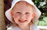 Smiling Girl wearing a hat, happy face, joy, PLPV16P03_14