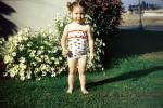 Girl, Toddler, Barefeet, Grass, Retro, 1950s, PLPV16P05_09