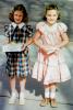 Smiling Girls, Present, Dress, smiles, smiling, 1940s, PLPV16P07_04B