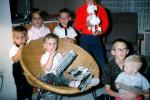 Boys, Chair, bus toy, poodle toy, glasses, 1950s, PLPV16P07_08
