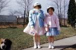 dress, skirt, hat, shoes, legs, cold, dog, formal attire, Akron Ohio, 1960s, PLPV16P14_18