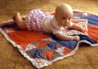 Baby, Girl, Blanket, Quilt, ruffled diaper, PLPV17P05_02