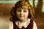 Smiling Girl, face, smirk, 1910's, RPPC, PLPV17P05_11B