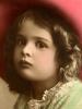 Girl Face, Contemplation, agaze, 1920's, Girl, RPPC