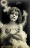 Anchore, face, hands, fingers, 1920's, Girl, RPPC, PLPV17P06_03