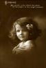 Cute Girl, Flowers, face, tween 1910's, RPPC, PLPV17P09_08