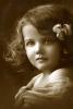 Cute Girl, Flowers, face, tween 1910's, RPPC, PLPV17P09_08B