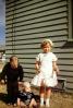 Girl, Boy, Toddler, home, house, 1950s