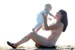 Mother and Child share a moment of Joy, Marin County, California, PMCD01_119