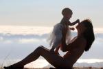 Mother and Child share a moment of Joy, Marin County, California, PMCD01_123