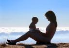 Mother and Child share a moment of Joy, Marin County, California, PMCD01_128