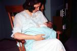 Breastfeeding, Baby, Infant, Newborn, Rocking Chair, June 1966, 1960s