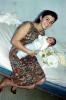 Newborn, Baby, Infant, Smiles, Boy, Bed, Hospital, Swaddled, June 1966, 1960s, PMCV03P15_05