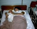 Newborn infant, baby, Hospital Bed, Birth, Maternity Ward, 1960s, PMCV04P02_04