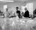 Buckminster Fuller, Isamu Noguchi and Shoji Sadao, at the Isamu Noguchi Studios, Great Circles, artifacts, Long Island City, New York, POF66VP01P32_05