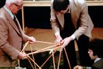 polyhedra, stage, jitterbug, Vector Equilibrium, "Conversations with Buckminster Fuller" event, New York City, POFV01P05_12
