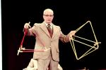 Tetrahedron, Octohedron, polyhedra, "Conversations with Buckminster Fuller" event, New York City, POFV01P08_01