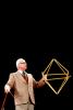 Octohedron, polyhedra, "Conversations with Buckminster Fuller" event, New York City, POFV01P08_02B