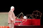 Octohedron, polyhedra, "Conversations with Buckminster Fuller" event, New York City, POFV01P08_04C