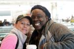 Two Sweet Lady Friends at Denver Airport