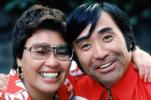 Yuichiro Miura, The Man Who Skied Down Everest, wife, woman, female, male, smiles, PORV02P04_13