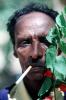 Man with Cigarette, face, Somalia, PORV03P01_14