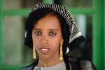 Woman, Face, eyes, earrings, headscarf, Somalia, PORV03P01_18