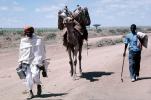 Man with Camel, Refugee from war, Nomad, Nomadic, Somalia, PORV03P02_07