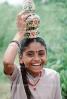 Woman, Girl, Smiles, Sari, Gujarat, PORV07P14_04