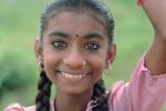 Woman, Girl, Smiles, Face, Gujarat, PORV07P14_07.0750