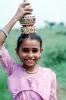 Woman, Girl, Smiles, Sari, Gujarat, PORV07P14_09