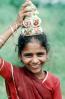 Woman, Girl, Smiles, Sari, Gujarat, PORV07P14_10