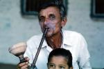 Smoking, Pipe, Smoke, Inhaling, near Ahmedabad, Man, Male, Guy, PORV08P06_03
