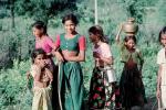 Girls, smiles, Female, Sari, near Ahmedabad, PORV08P09_17