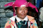 Woman, face, Himalayas, Kodari, Araniko Highway, PORV08P11_02