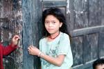 Pensive Girl, Nepal, Araniko Highway, Himalayas, Kodari, PORV08P11_09