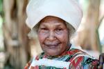 woman, female, women, smiles, hat, ethnic, melanesian, Lady, mature, senior citizen, face, PORV10P06_02