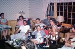 Family, Group, Dinner, Dad, Sons, Daughters, Mom, 1960s, PORV11P11_03