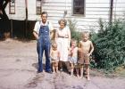 Man, Woman, Father, Mother, Boys, Son, Overalls, Dress, Jeans, 1950s, PORV14P09_19