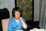 Girl, cateye glasses, 1963, 1960s, PORV15P03_14